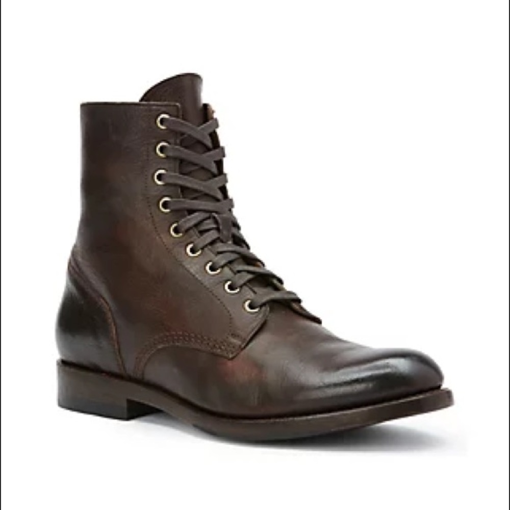 Frye Ankle Boots Lace Up Men’s Brown Leather 9.5